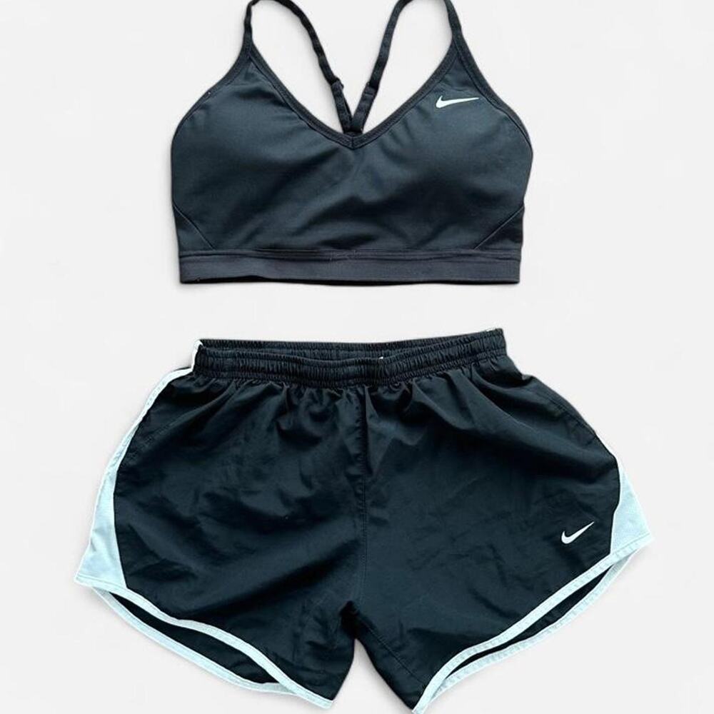 Nike black sports bra and